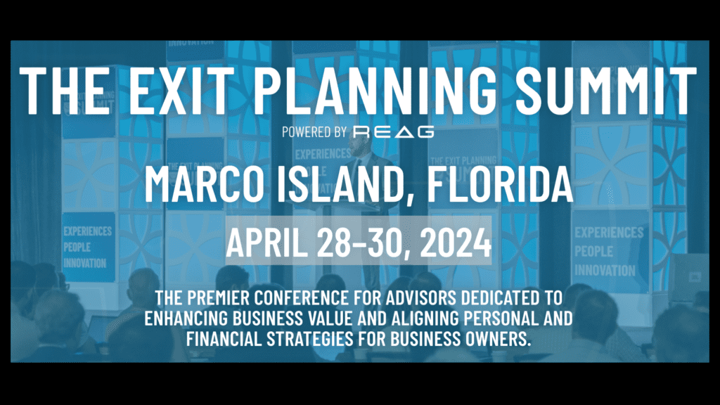 REAG is the Title Partner of EPI’s 2024 Exit Planning Institute Summit